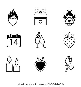 Love icons set