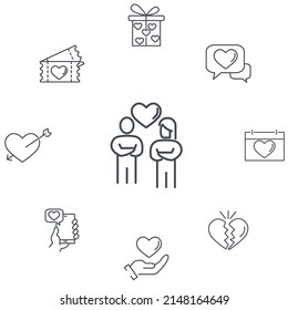 love icons set . love pack symbol vector elements for infographic web