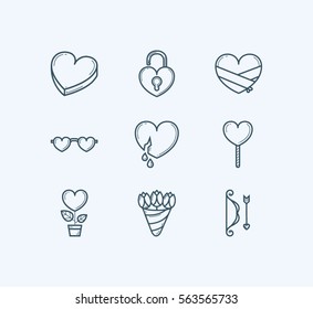 Love Icons - set2
Pixel perfect. Editable. Stroke. Simple linear pictogram pack