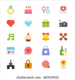 love icons vector illustration flat design