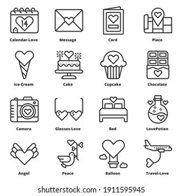 Love icons vector illustration , Love Symbol Valentine's Day