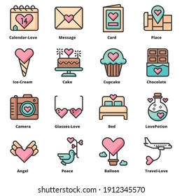 Love icons vector illustration , Love Symbol Valentine's Day