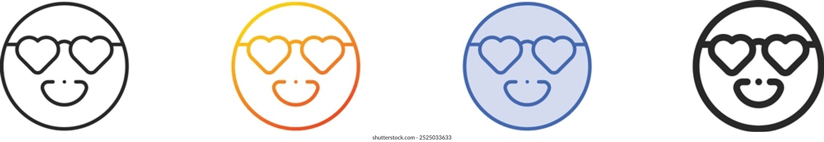 in love icon.Thin Linear, Gradient, Blue Stroke and bold Style Design Isolated On White Background