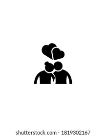 Icono de amor,mejor icono plano vector.