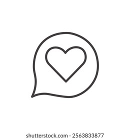 Love Idea Icon Depicting a Heart and Light Bulb in Black and White