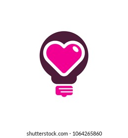 Love Idea Logo Icon Design