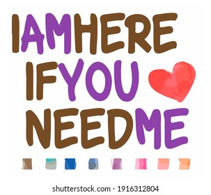 Love illustration. Can be use as a greeting card, sticker, Love language for Valentine's day or every special time.