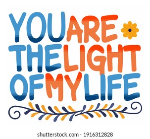 Love illustration. Can be use as a greeting card, sticker, Love language for Valentine's day or every special time.