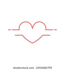Ilustración de amor Plantilla de diseño plano