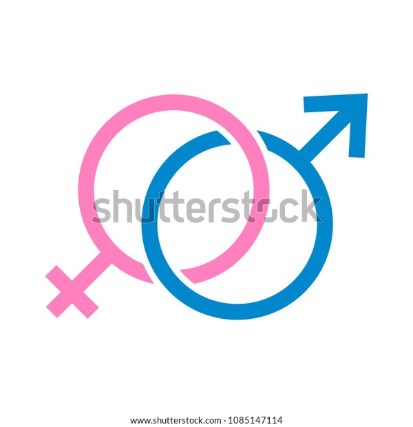 Love Illustration Male Female Sex Symbol Vector De Stock Libre De Regalías 1085147114