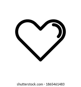 Love illustration outline style user interface icon vector design, this vector is suitable for icons, logos, illustrations, stickers, books, covers, .etc