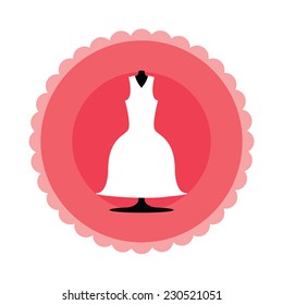 Love illustration over white color  background
