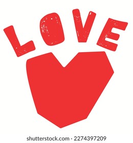 love illustration with . Vector graphic design for t-shirt. heart drawing. cute love graphic design.