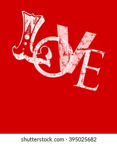 love illustration,free copy space, vector