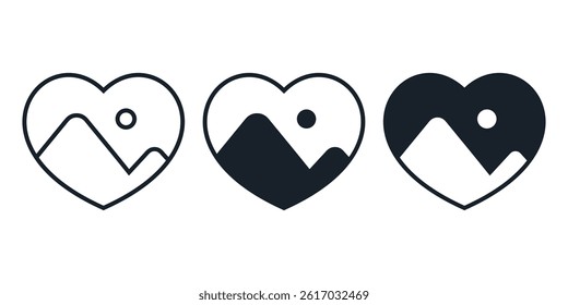 Love image icon. Illustration vector