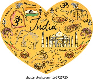 I Love India - various icons