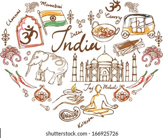 I Love India - various icons