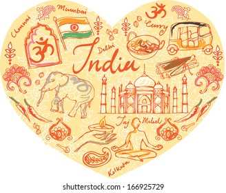 I Love India - various icons