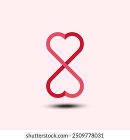 Love Infinity Número 8 Logo Design