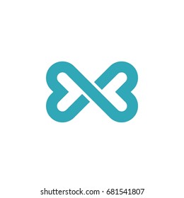 Love Infinity Ornamental Logo Template Illustration Design. Vector EPS 10.