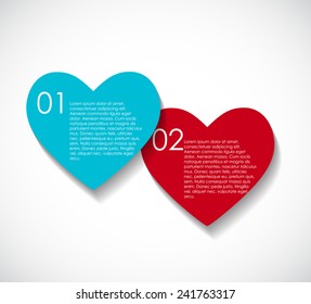 Love Infographic Templates for Business Vector Illustration. EPS10