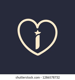 Love information sign icon vector