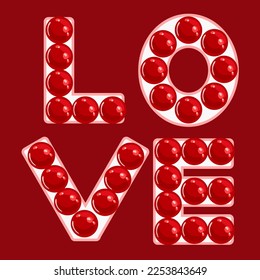I love the inscription on the layout with red balls on a red background. The inscription is a godsend for a postcard. background for the replay.