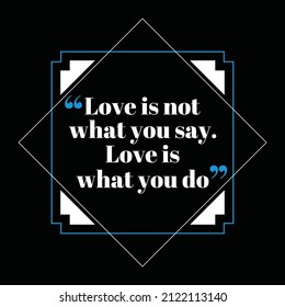 Love inspiration and motivational quote in lettering typography design.vector illustration