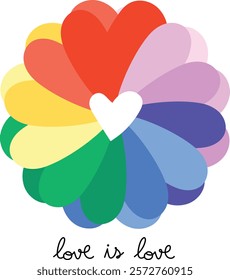 Love is love inspirational Valentine's day card 