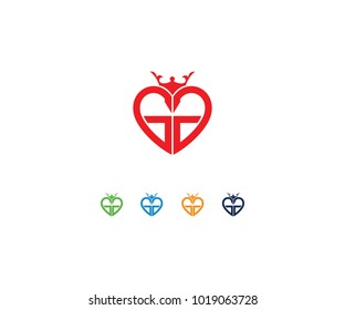 Love intials logo design G