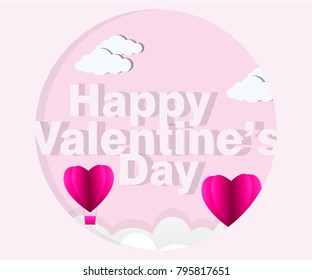 love Invitation card Valentine's day abstract background with text