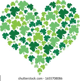 I love Ireland Shamrock Heart