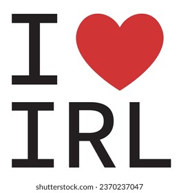 Me encanta el vector tipográfico de Irlanda
