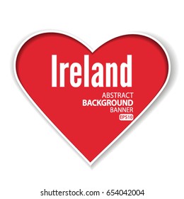 i love Ireland Vector EPS 10 illustration.