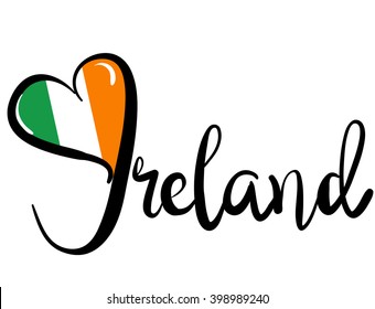 I Love Ireland - Vector Graphic