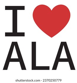 Me encanta el vector tipográfico de las islas Åland