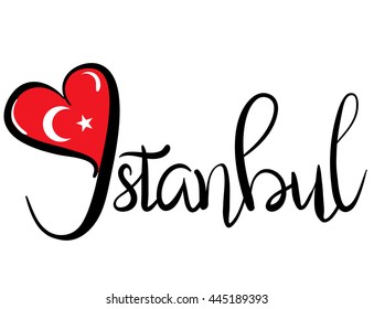 I Love Istanbul -  Vector Graphic