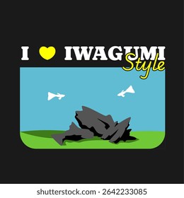 eu amo o estilo de iwagumi para o design de camisa aquascape. amante dos peixes