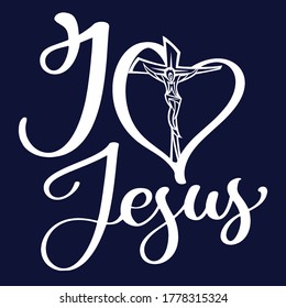 I love Jesus christian saying quotes100 vector white tee:Christian Saying & quotes:100% vector best for colour t shirt, pillow,mug, sticker and other Printing media.