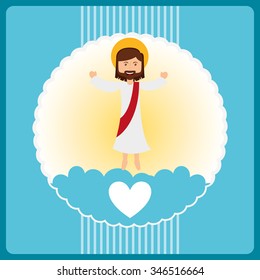 i love jesus design, vector illustration eps10 graphic 