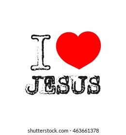 Love Jesus Stock Vector (Royalty Free) 244793056