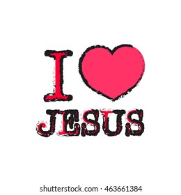 Love Jesus Symbol Heart Son God Stock Vector (Royalty Free) 463661384 ...