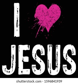 I Love Jesus ... t shirt template