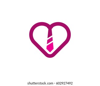 Love Job Logo Design Element