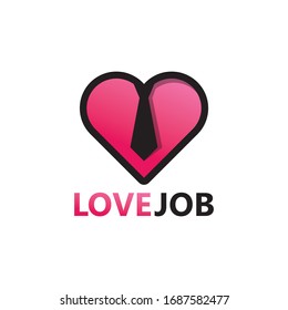 Love Job Logo Template Design