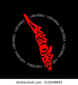 I love Kerala typography with the Kerala typography map.