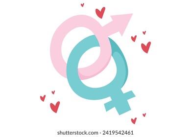 Love Key Hand Drawn Valentine Day Sticker