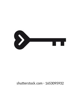 Love key Icon, Love key Sign/Symbol Vector