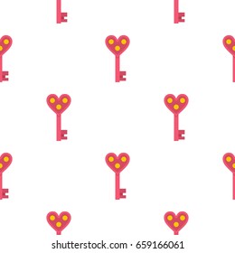 Love key pattern seamless for any design vector illustration