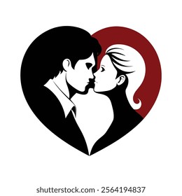 Love and Kiss Artwork Vector Design